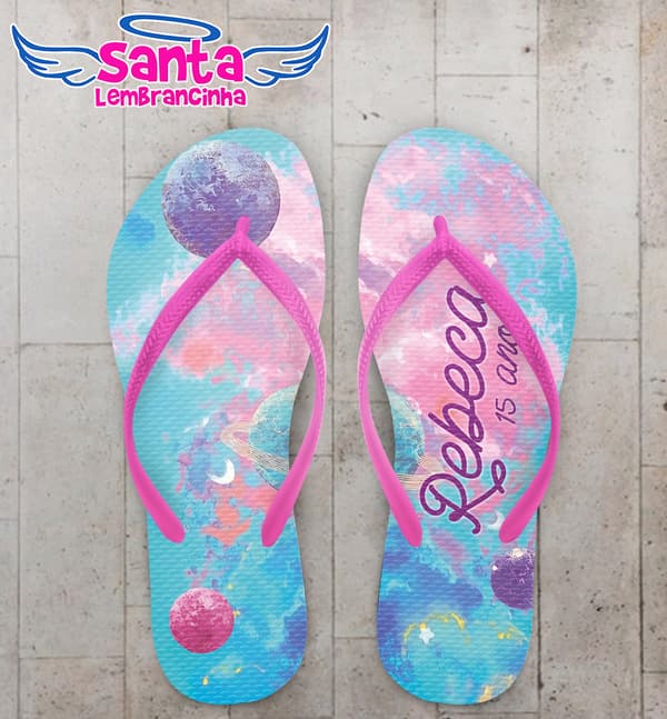 Chinelo Debutante Universo Personalizado COD 12640