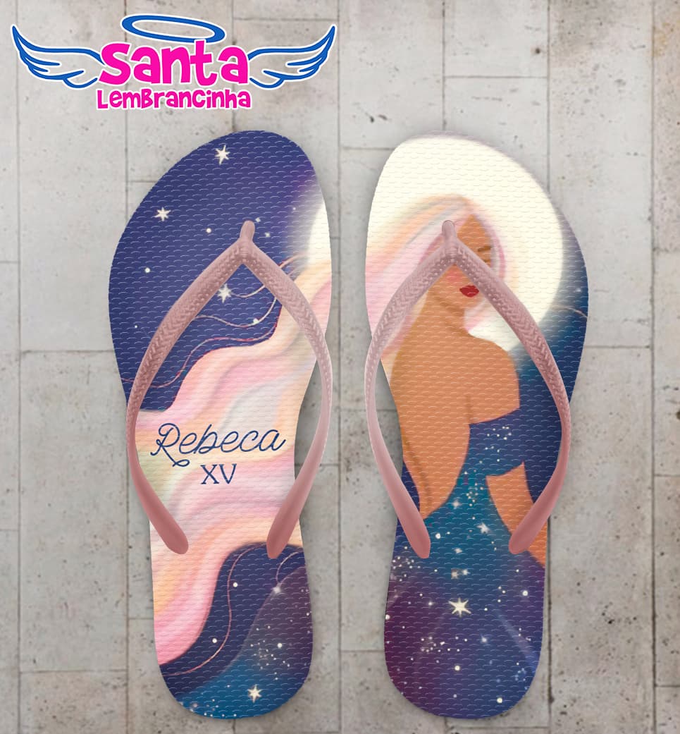 Chinelo Debutante Universo Personalizado COD 12642