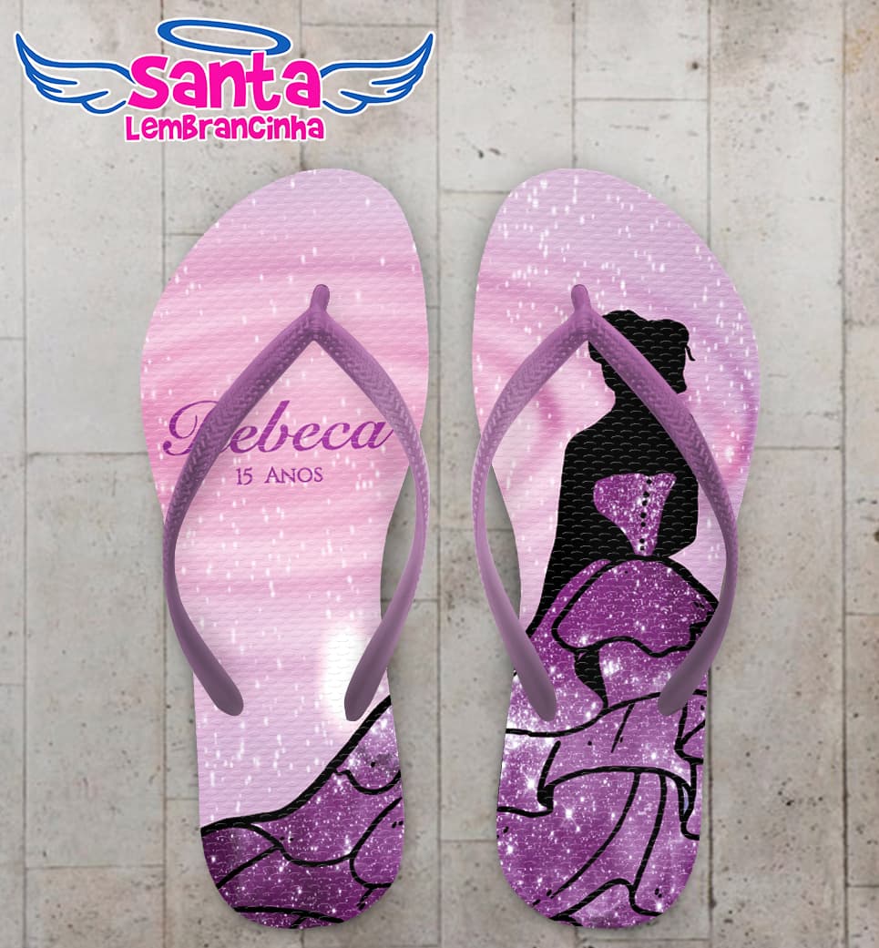 Chinelo Debutante Universo Personalizado COD 12639