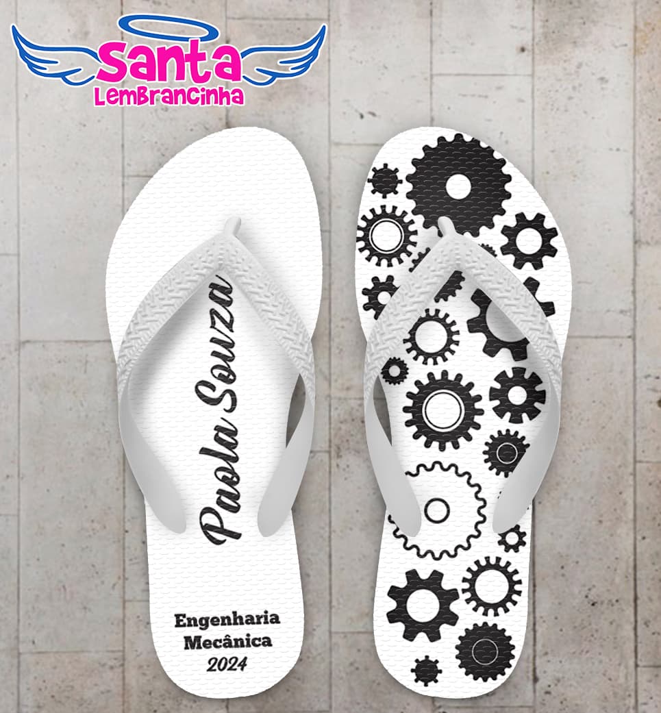 Chinelo Engenharia Mecânica Personalizado COD 12699