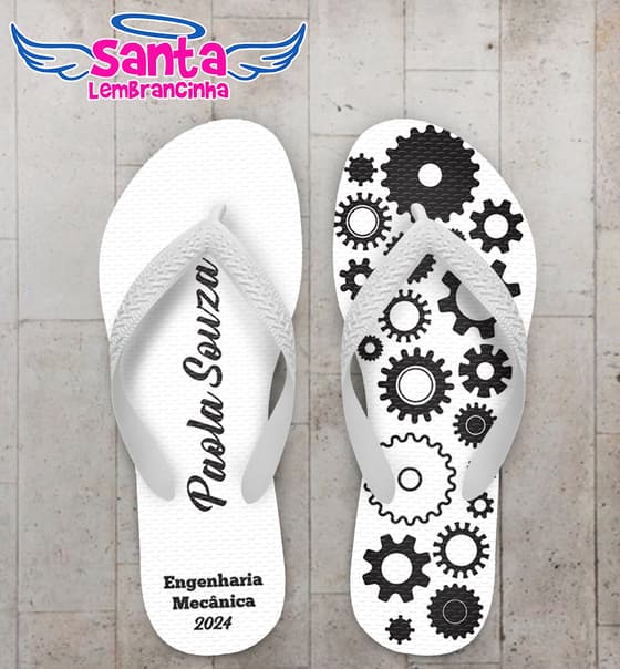 Chinelo Engenharia Mecânica Personalizado COD 12699