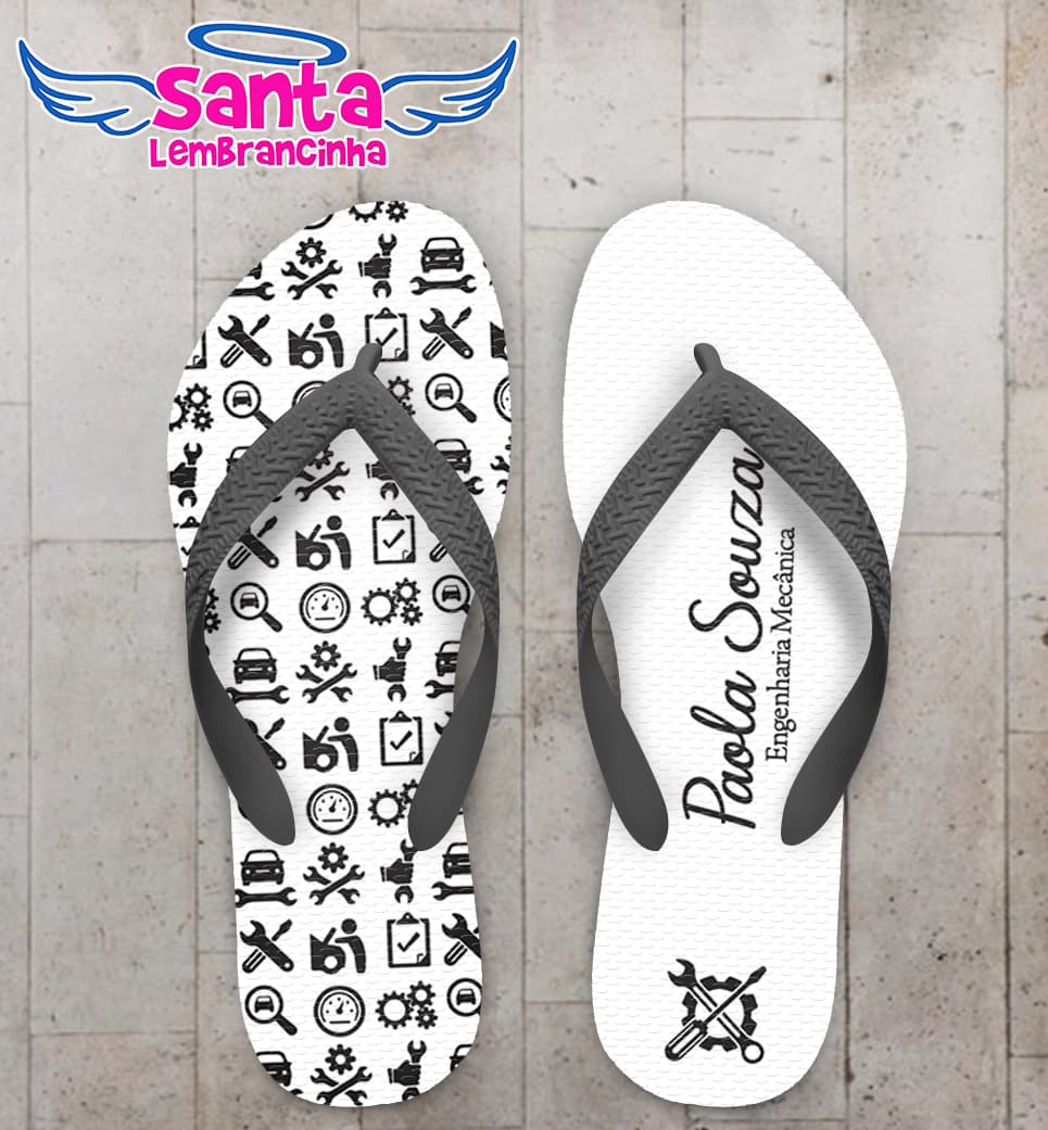 Chinelo Engenharia Mecânica Personalizado COD 12700