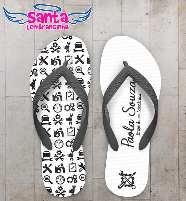 Chinelo Engenharia Mecânica Personalizado COD 12700
