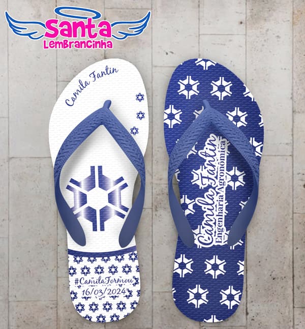 Chinelo Formatura Engenharia Agronômica Personalizado COD 12666