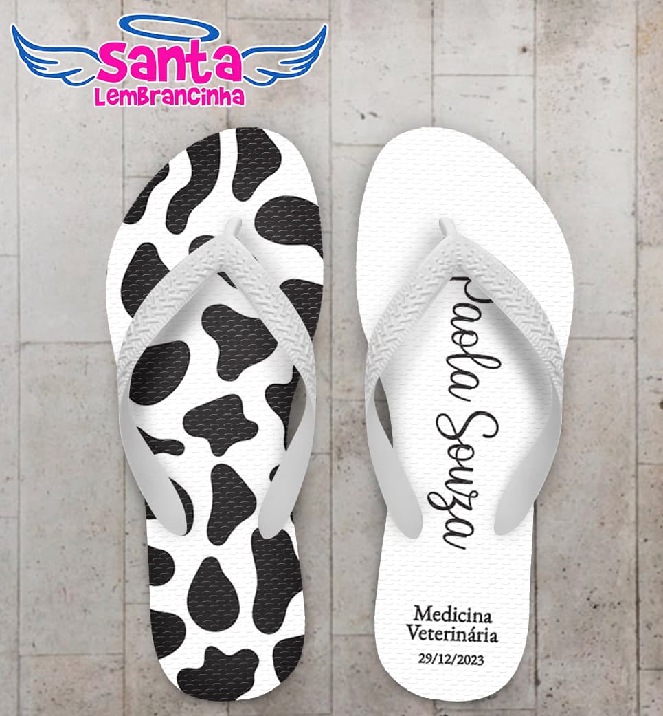Chinelo Formatura Medicina Veterinária Personalizado COD 12706