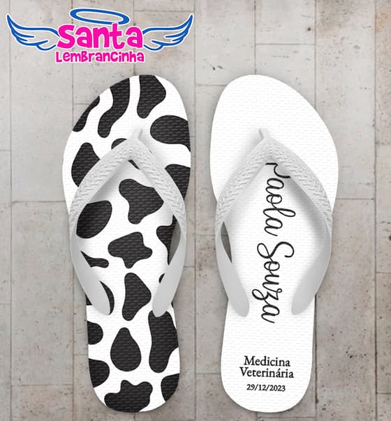Chinelo Formatura Medicina Veterinária Personalizado COD 12706