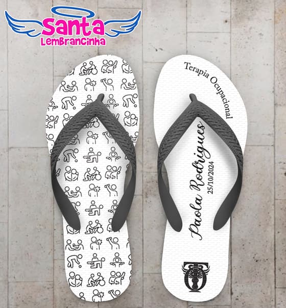 Chinelo Terapia Ocupacional Personalizado COD 12707