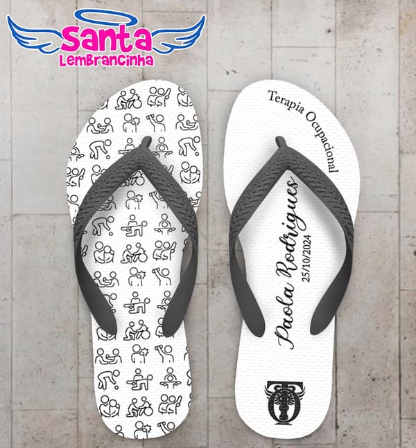 Chinelo Terapia Ocupacional Personalizado COD 12707