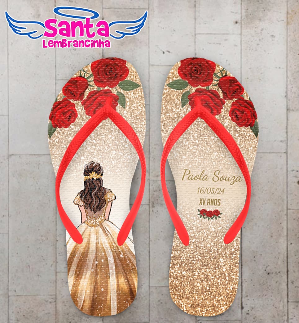 Chinelo Debutante Personalizado COD 12711