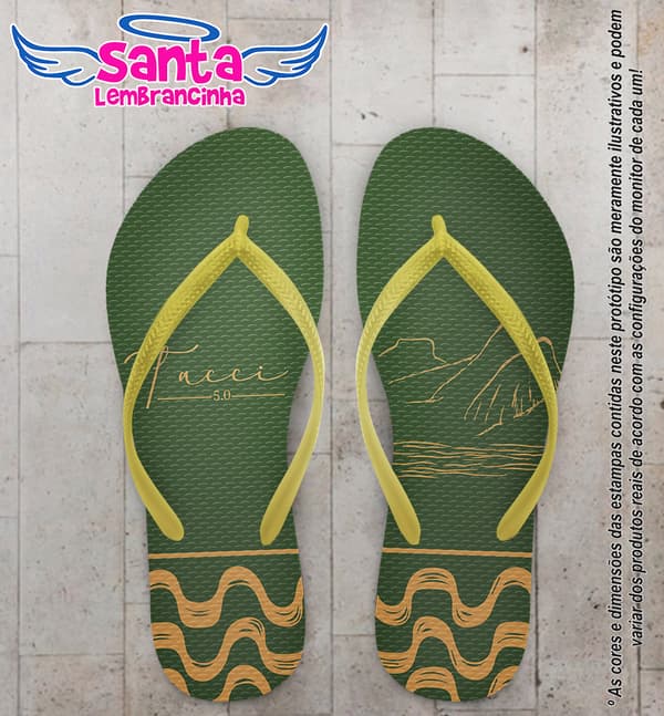 Chinelo Aniversário Personalizado COD 12747