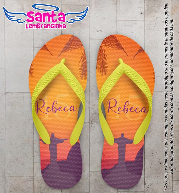 Chinelo Debutante Personalizado COD 12749