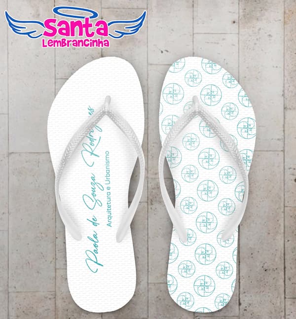 Chinelo Formatura Arquitetura e Urbanismo Personalizado COD 12783