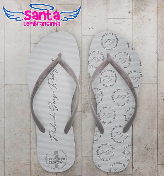 Chinelo Formatura Odontologia Personalizado COD 12781