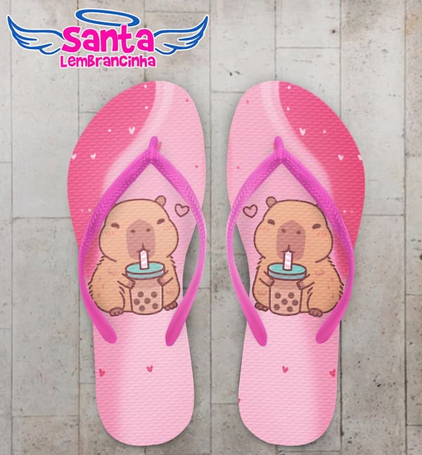 Chinelo Infantil Capivara Baby Cut Personalizado COD 12808