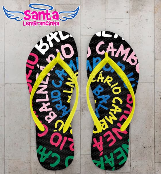 Chinelo Souvenir Turístico Balneário Camboriú Personalizado COD 12791