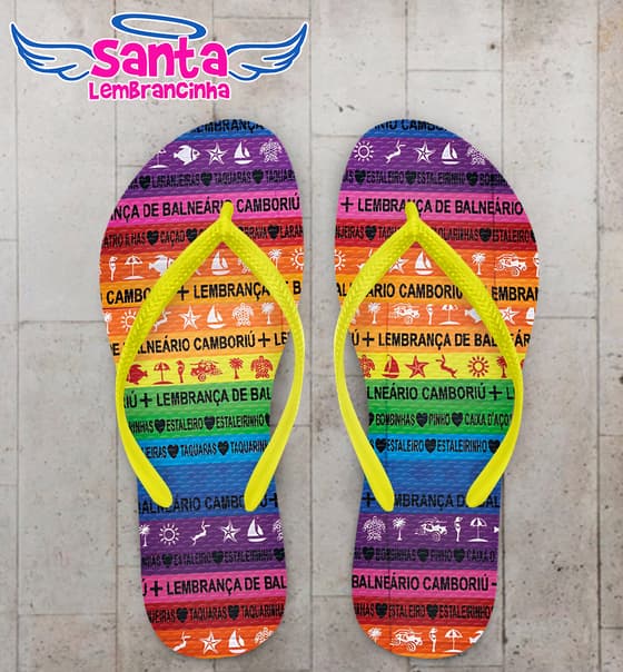 Chinelo Souvenir Turístico Balneário Camboriú Personalizado COD 12786