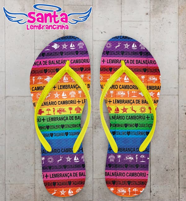 Chinelo Souvenir Turístico Balneário Camboriú Personalizado COD 12786