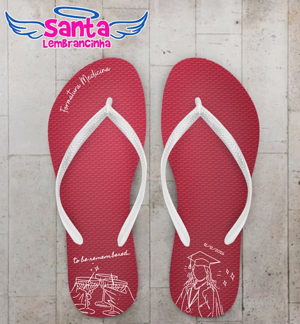 Chinelo Formatura Medicina Personalizado COD 12829