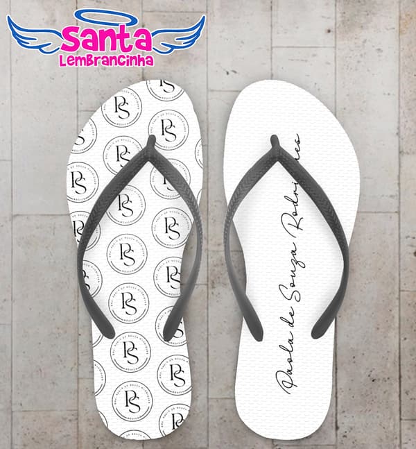 Chinelo Formatura Medicina com Padrão de Logo Personalizado COD 12831