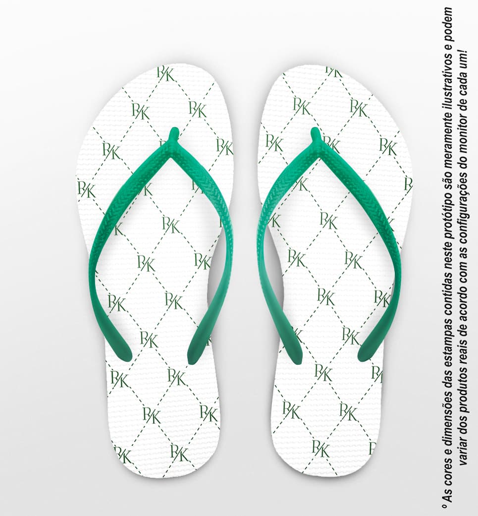 Chinelo Casamento Monograma Personalizado COD 12737