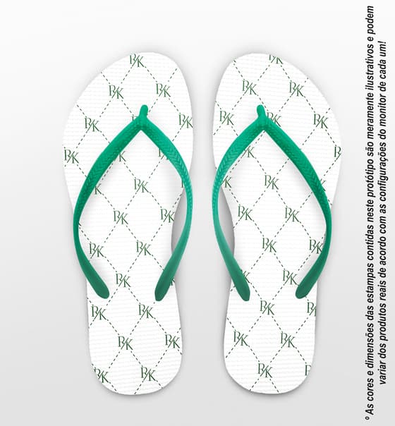 Chinelo Casamento Monograma Personalizado COD 12737