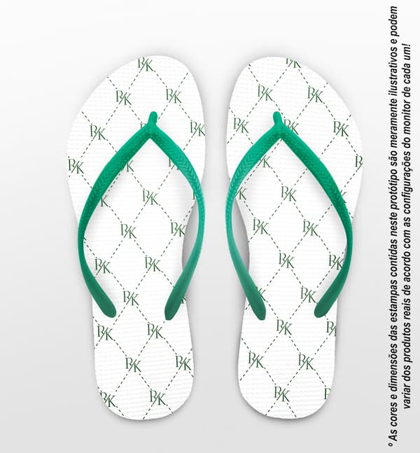 Chinelo Casamento Monograma Personalizado COD 12737