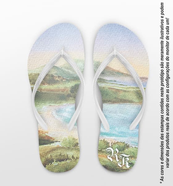 Chinelo Casamento Paisagem Personalizado COD 12340