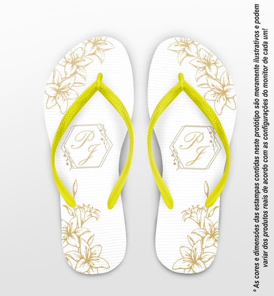 Chinelo Casamento Personalizado COD 12703