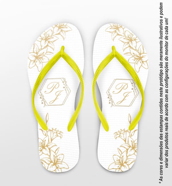 Chinelo Casamento Personalizado COD 12703