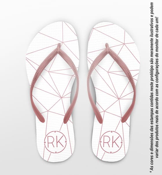 Chinelo Casamento Personalizado COD 12717