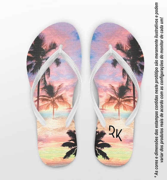 Chinelo Casamento Praia Personalizado COD 12323