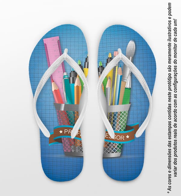 Chinelo Dia do Professor Personalizado - COD 1010