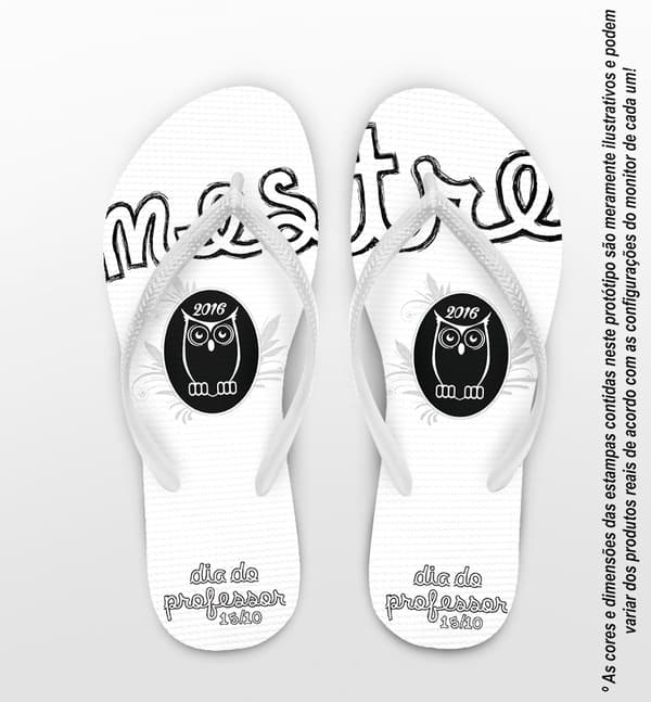 Chinelo Dia dos Professores Mestre Personalizado - COD 2888