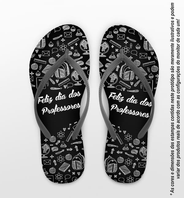 Chinelo Dia dos Professores Personalizado - COD 1017