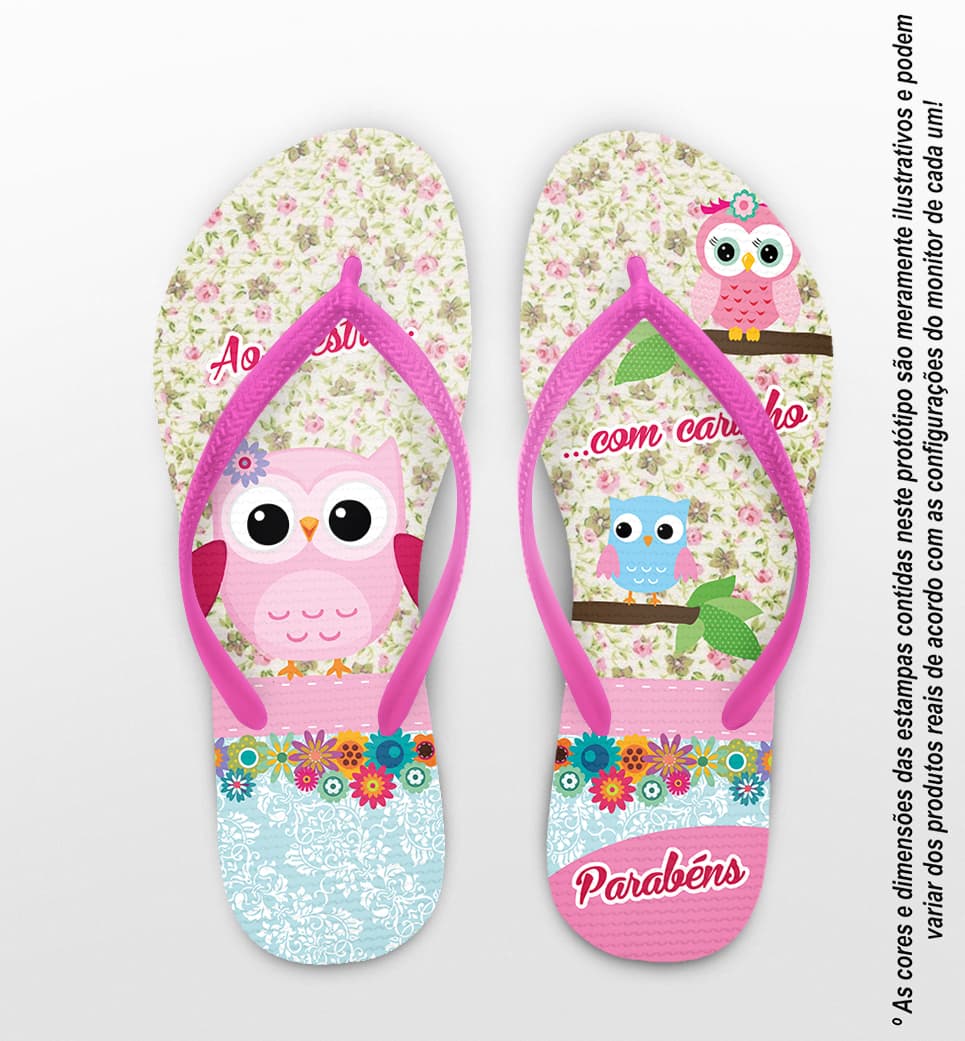 Chinelo Dia dos Professores Personalizado - COD 1071