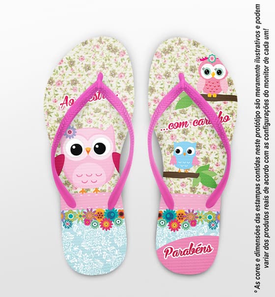 Chinelo Dia dos Professores Personalizado - COD 1071