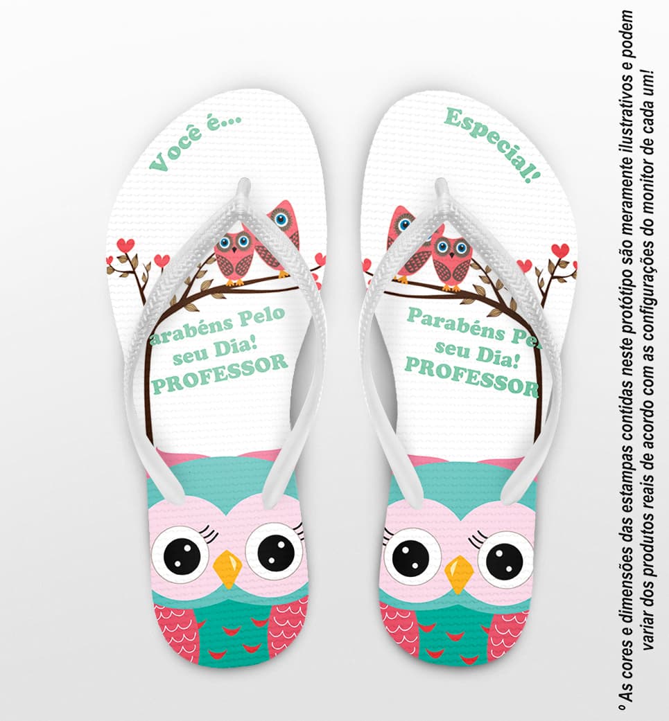 Chinelo Dia dos Professores Personalizado - COD 1098