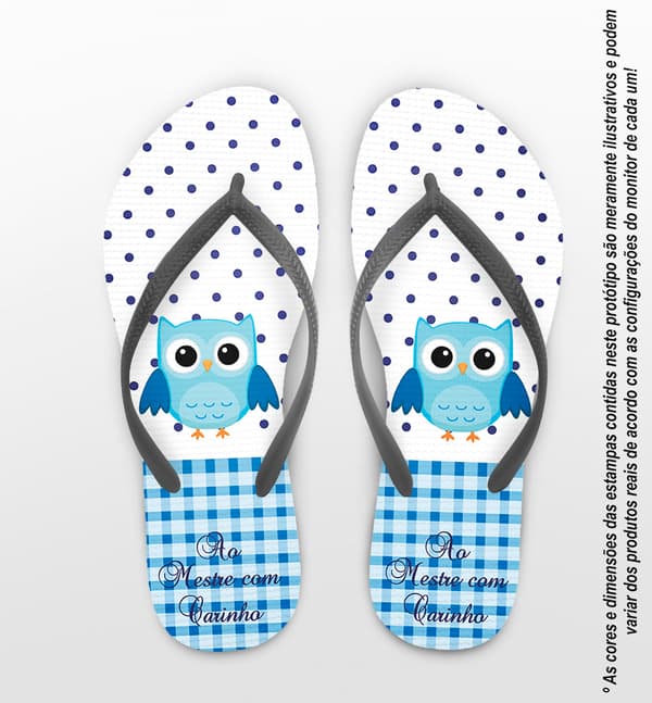 Chinelo Dia dos Professores Personalizado - COD 2476