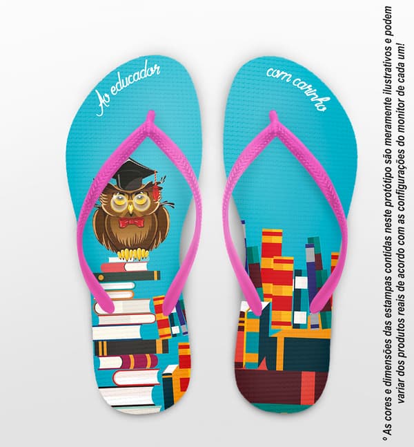 Chinelo Dia dos Professores Personalizado - COD 2840