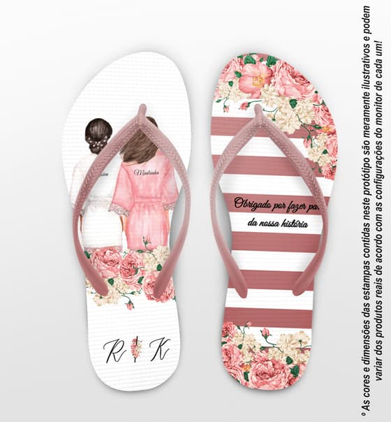 Chinelo Casamento Madrinha Personalizado COD 10269