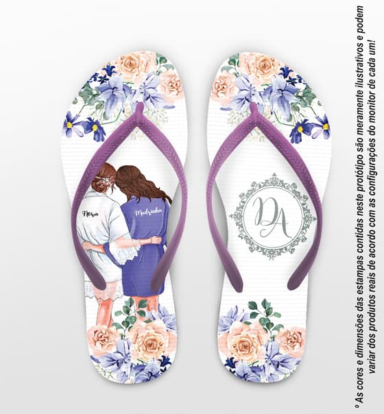 Chinelo Casamento Madrinhas Personalizado COD 10745