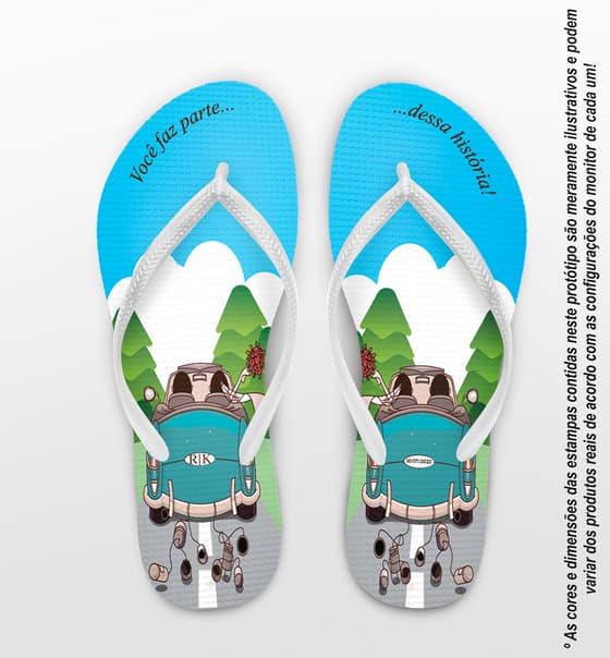 Chinelo Casamento Noivinhos Carro Personalizado COD 10758