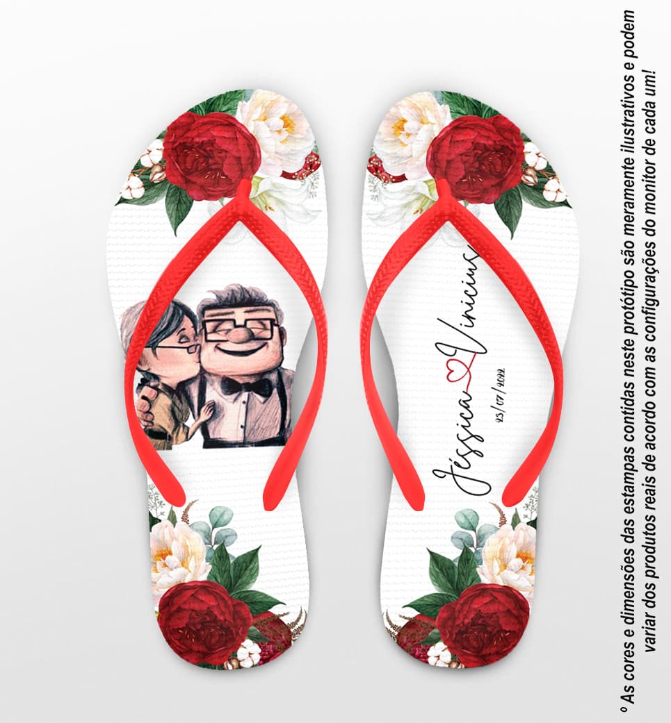 Chinelo Casamento Noivinhos Personalizado COD 10739