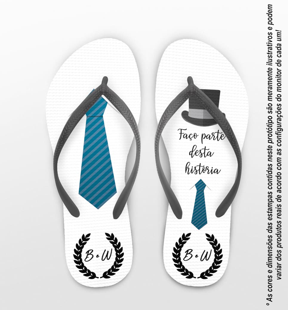 Chinelo Casamento Terno Noivo Personalizado COD 8222