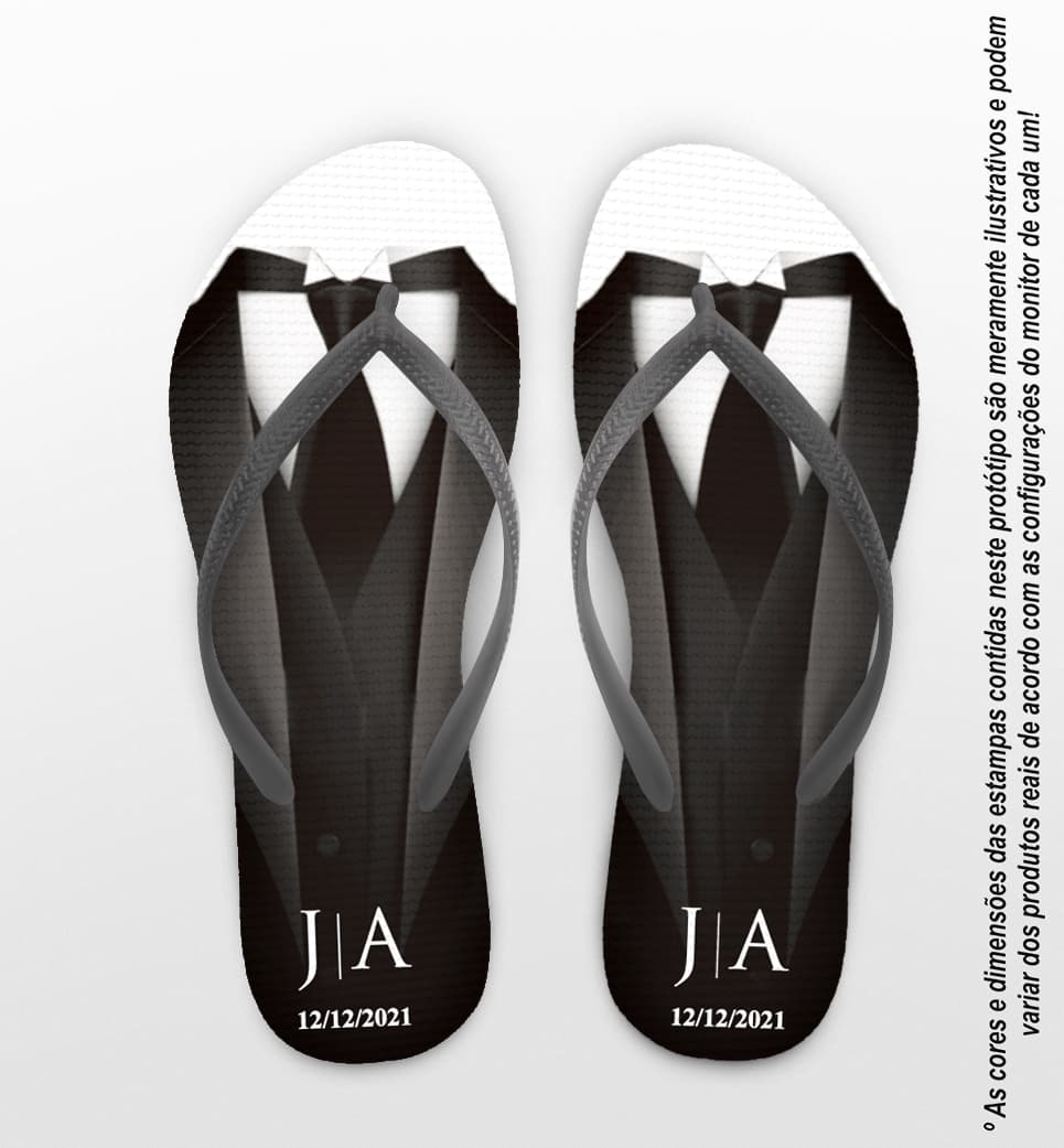 Chinelo Casamento Terno Personalizado COD 10234