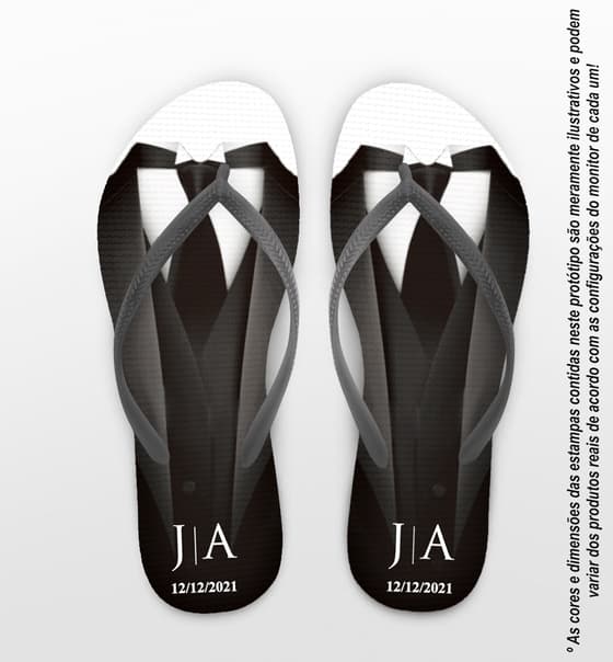 Chinelo Casamento Terno Personalizado COD 10234