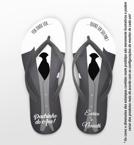 Chinelo Casamento Terno Personalizado COD 10248
