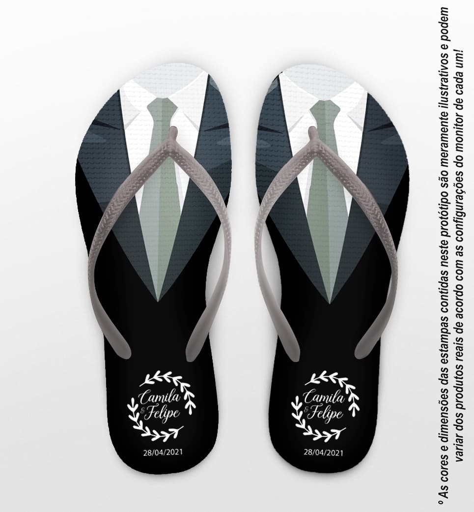 Chinelo Casamento Terno PersonalizadO COD 10255