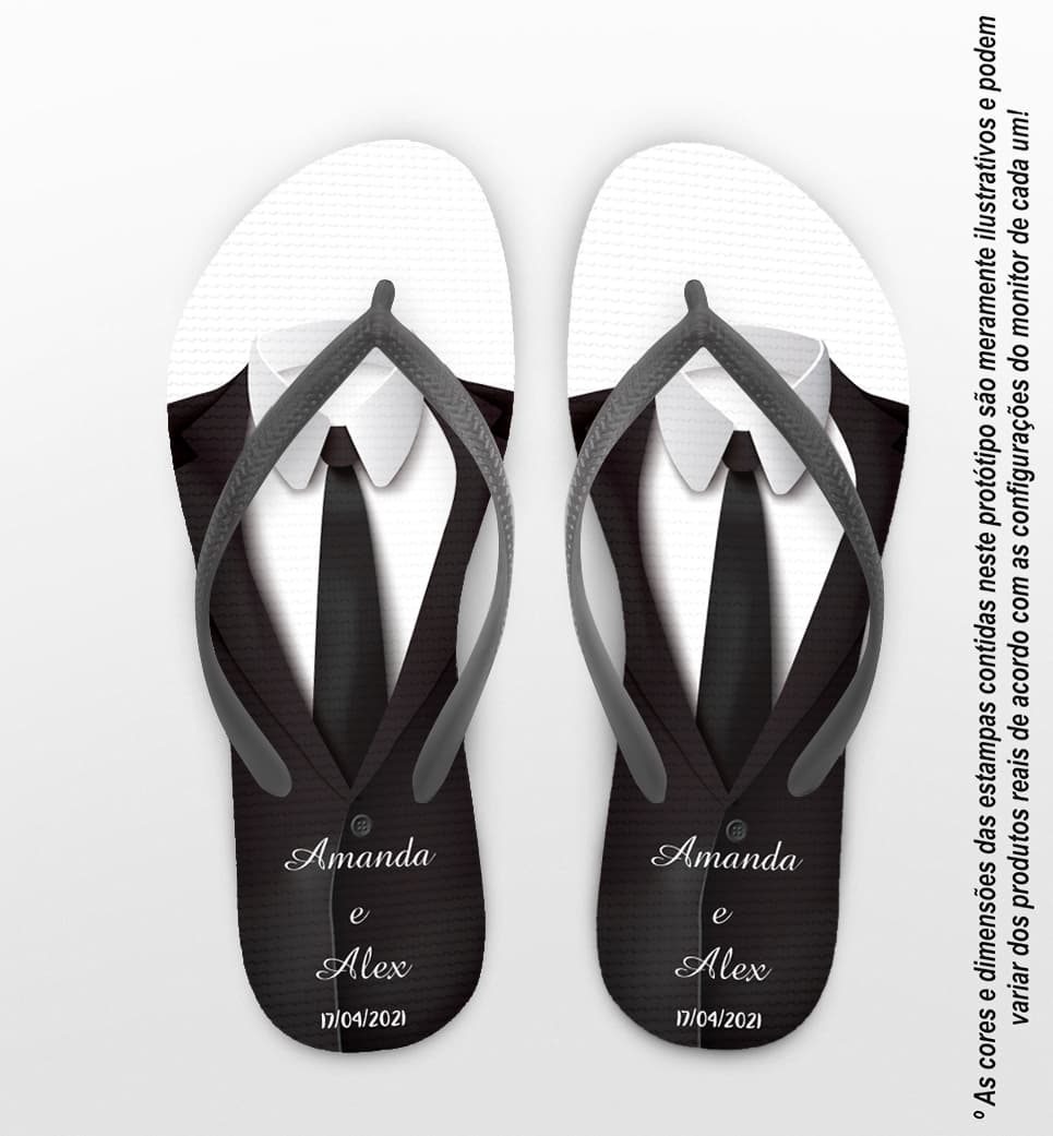 Chinelo Casamento Terno Personalizado COD 8187