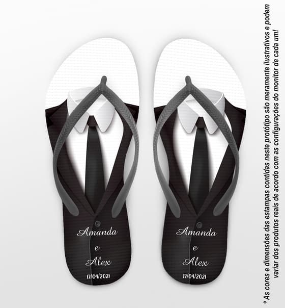 Chinelo Casamento Terno Personalizado COD 8187